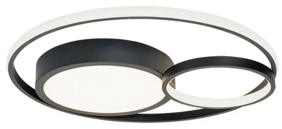 Φωτιστικό Οροφής Μαύρο Karon D:530 X H:70 - 4325500