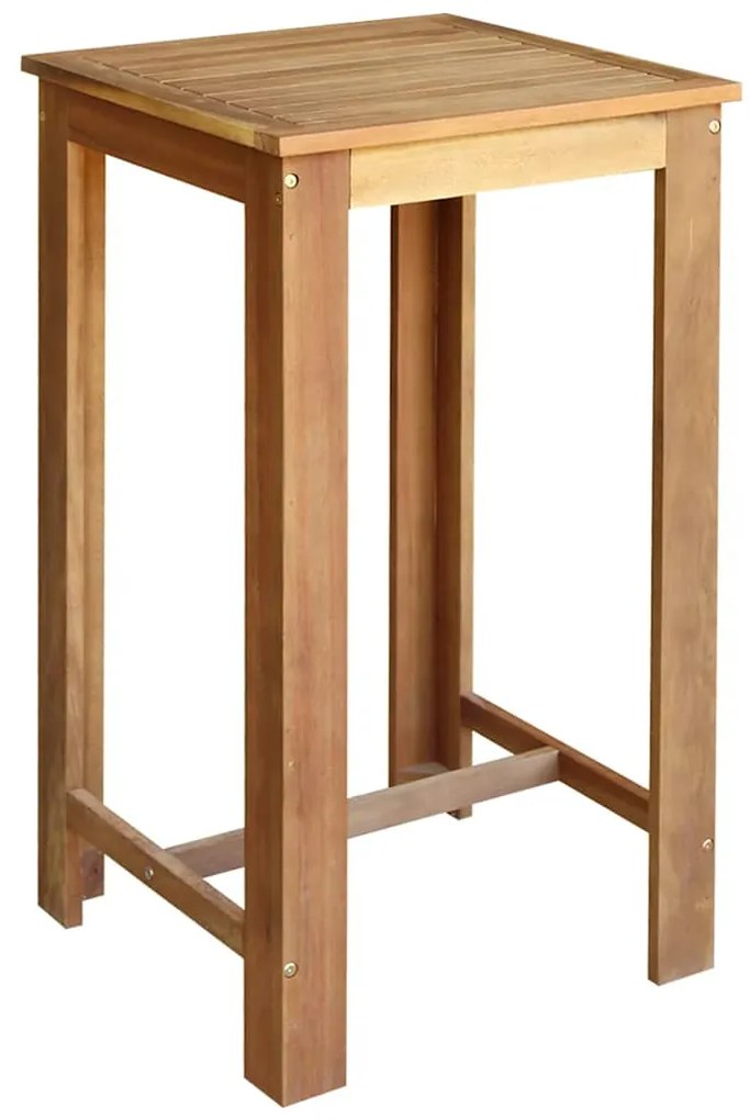 vidaXL Τραπέζι Μπαρ 60 x 60 x 105 εκ. από Μασίφ Ξύλο Ακακίας