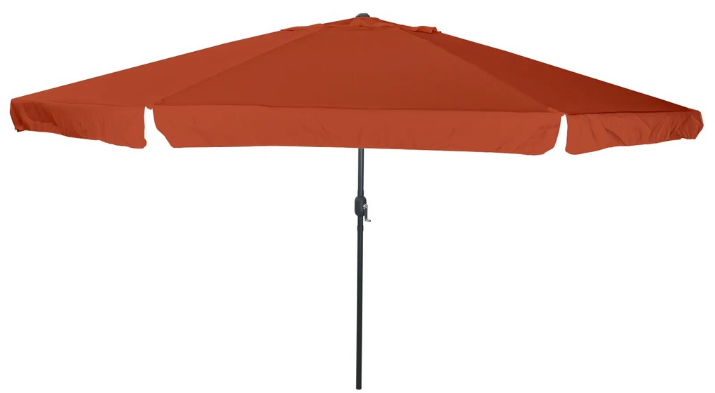 vidaXL Ομπρέλα Κήπου ø395x245 cm Καμένο Πορτοκαλί