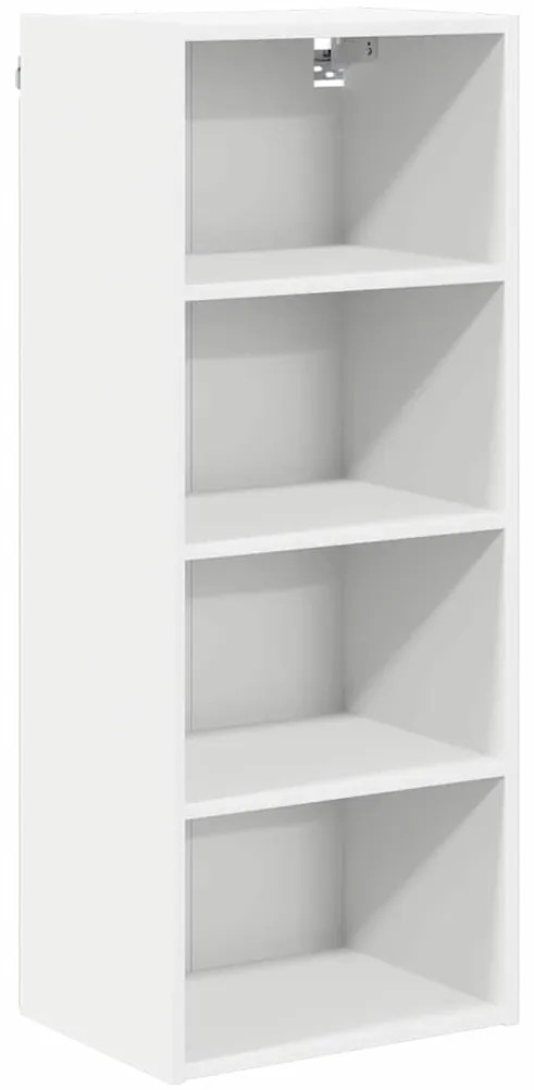 vidaXL Κρεμαστό ντουλάπι με αποθήκευση Riga Λευκό 40 x 29,5 x 100 εκ.