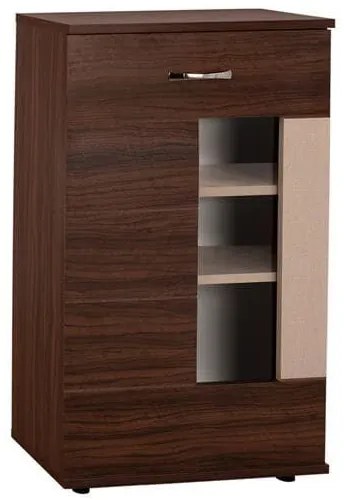 Βιτρίνα-Ντουλάπι Tv Amalfi Wallnut-Beige HM2321.03 56,5Χ27,5Χ93,5Υ εκ. Μελαμίνη