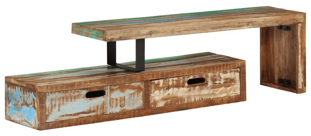 vidaXL Βάση Τηλεόρασης (118-200) x 30x40 εκ. από Μασίφ Ξύλο Ανακυκλωμένου Ξύλου
