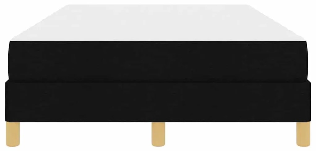 vidaXL Κρεβάτι με ελατήρια με στρώμα Μαύρο 120 x 190 cm ύφασμα