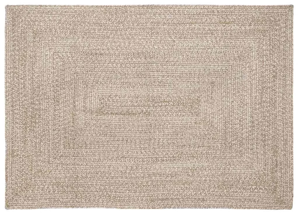 Χαλί Φυσικό και λευκό 120 x 170 cm Γιούτα