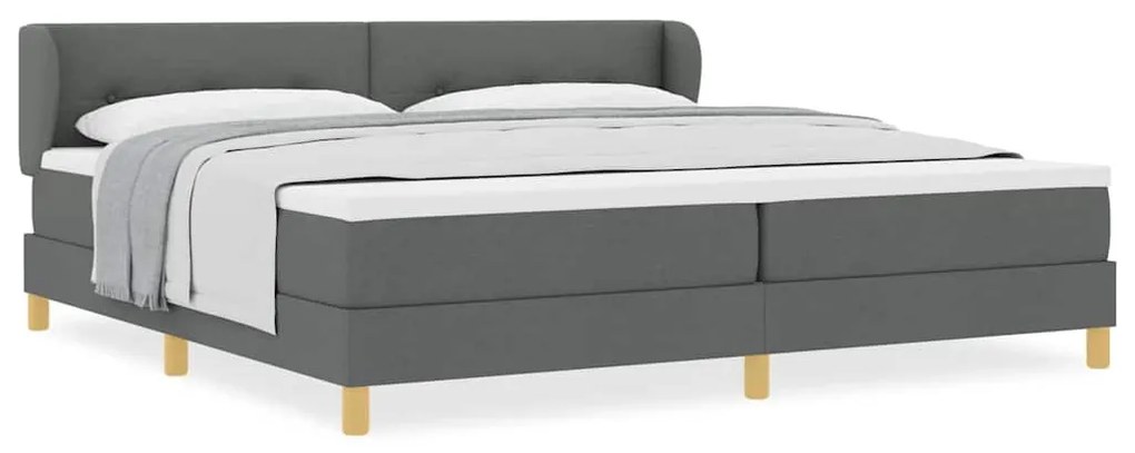 vidaXL Κρεβάτι με Ελατήρια και Στρώμα Κρεμ 90x200 εκ Υφασμα με στρώμα
