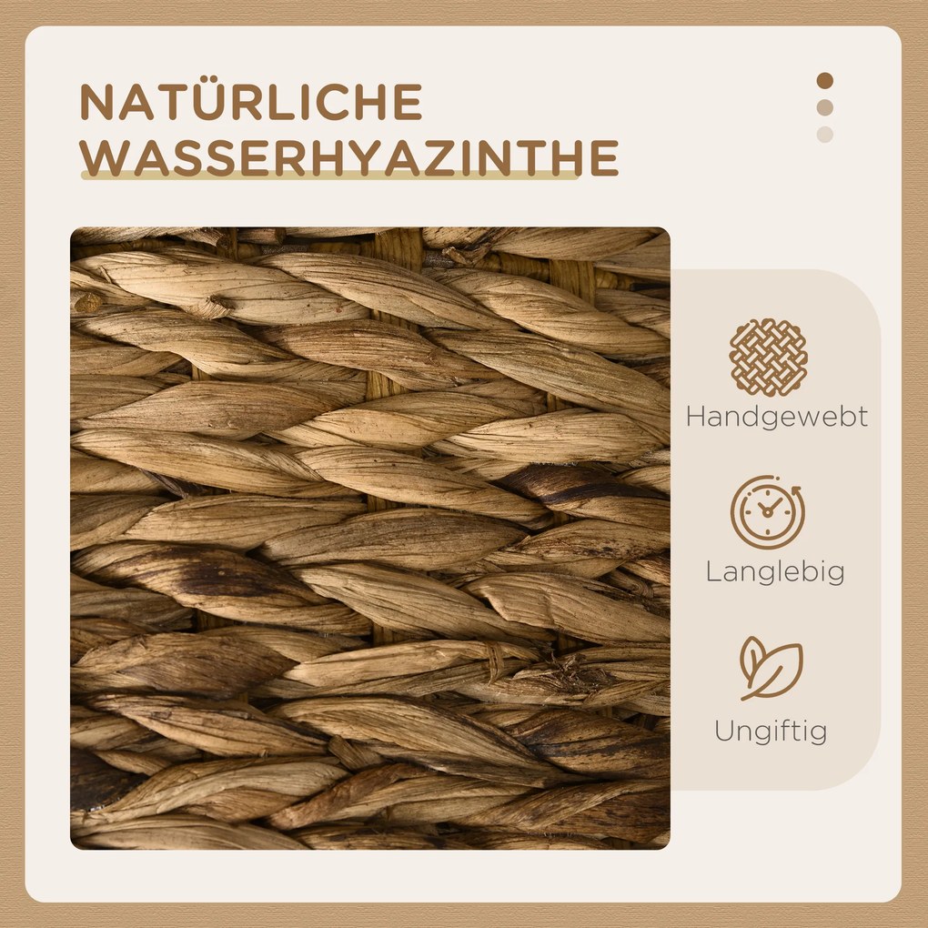 PawHut Σπηλιά γάτας με 3 επίπεδα, 3 εισόδους, σχέδιο Boho, με μαξιλάρι, 40 cm x 40 cm x 73 cm, Ανοιχτό καφέ + Κρεμ λευκό