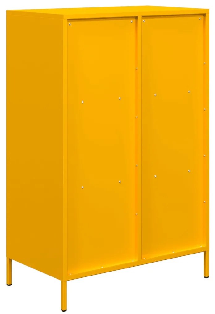 vidaXL Ντουλάπι Μουσταρδί 68x39x103,5 εκ. από Ατσάλι