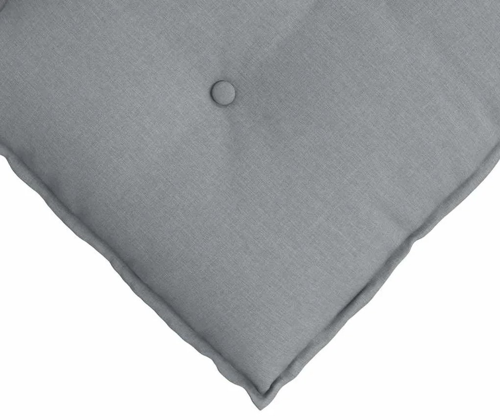 vidaXL Μαξιλάρι Πλάτης Ανοιχτό γκρι 60 x 19 x 50 εκ ύφασμα