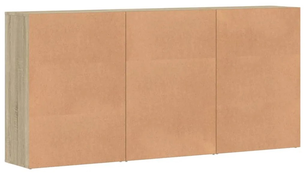 vidaXL Βοηθητικά Ντουλάπια 3 τεμ. Sonoma Δρυς 60x31x84 εκ. Επεξ. Ξύλο