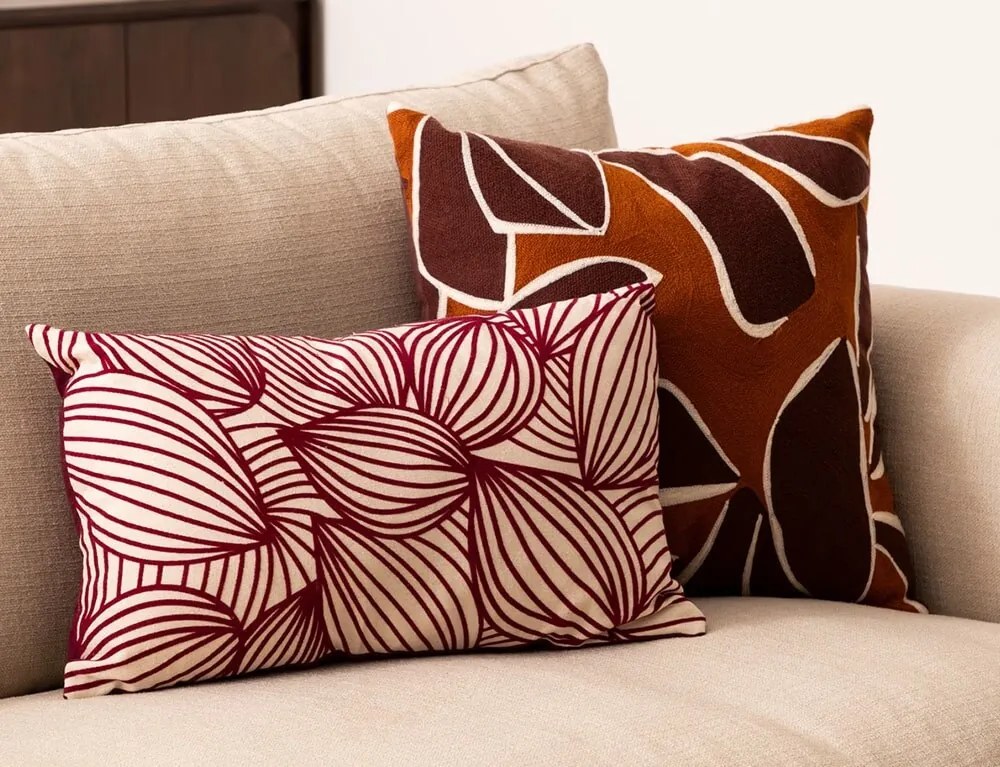 Διακοσμητικό Μαξιλάρι Autumn Atmosphera με διαστάσεις 50x30cm - Ruby red