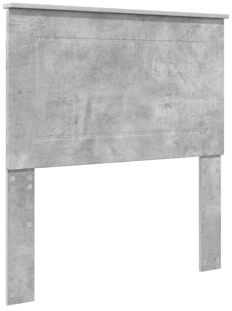 vidaXL Κρεβάτι Αποθήκης Σκυρόδεμα Γκρι 100 x 200 cm Επεξεργασμένο ξύλο