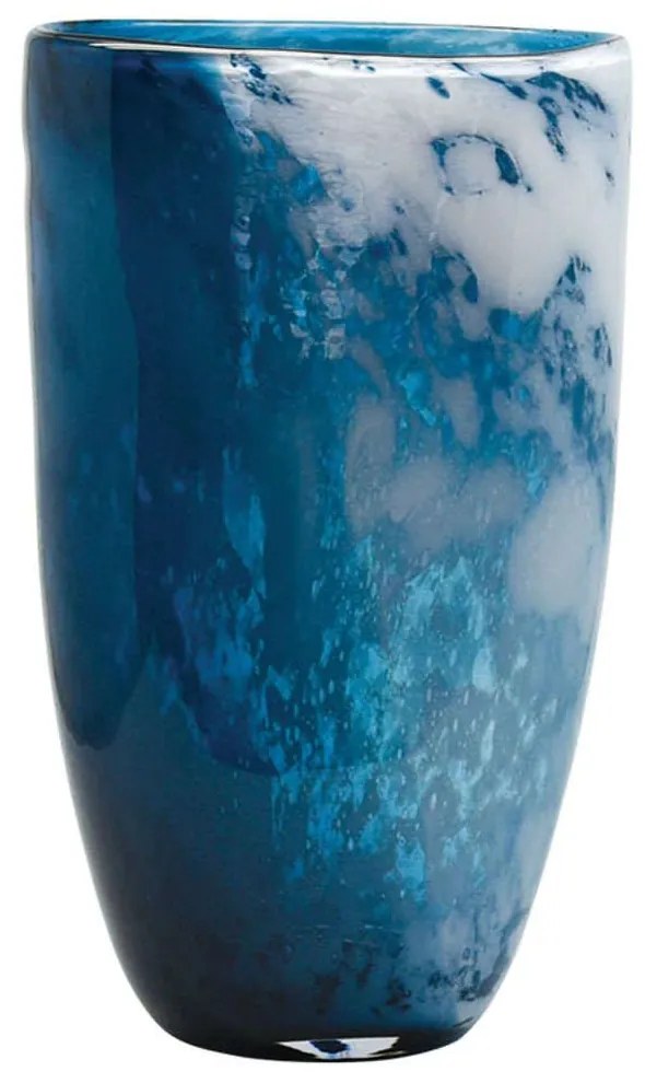 Βάζο Φυσητό Frost Art 15-00-23913 24x17,5x38,5cm White-Blue Marhome Glass