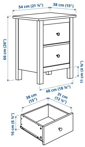 HEMNES έπιπλα υπνοδωματίου, 3 τεμ. 80x200 cm 294.834.27