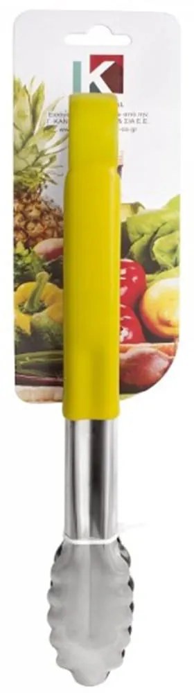 Λαβίδα Κρεατικών Ανοξείδωτη UR60386630 30cm Yellow  K-Professional Μέταλλο,Πλαστικό