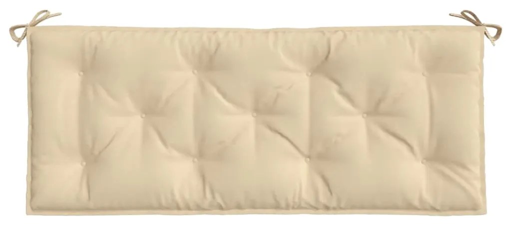 vidaXL Μαξιλάρι Πάγκου Κήπου Μπεζ 120x50x7 εκ. Ύφασμα Oxford