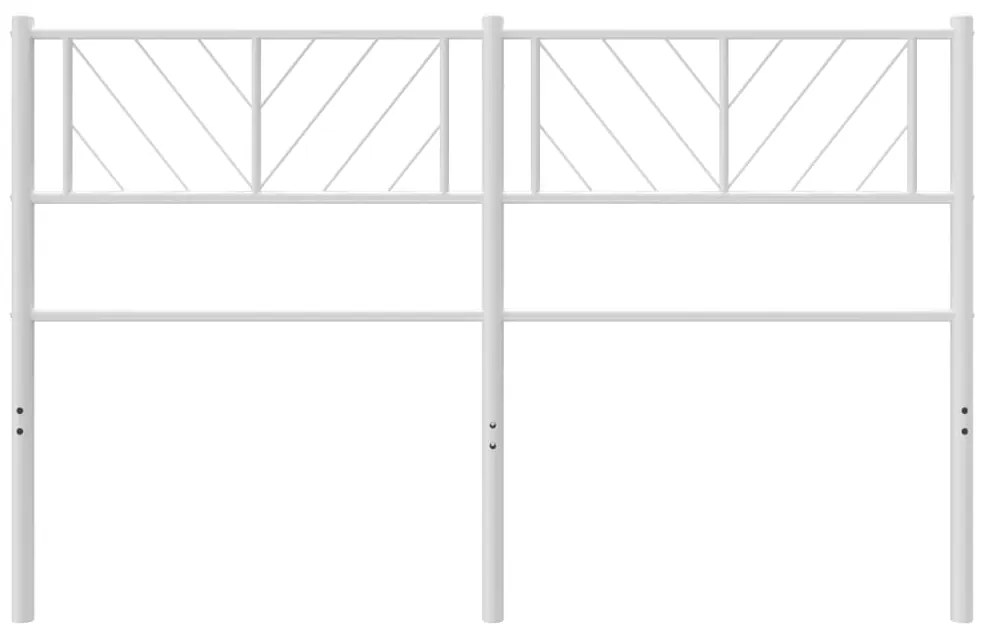 vidaXL Κεφαλάρι Λευκό 140 εκ. Μεταλλικό