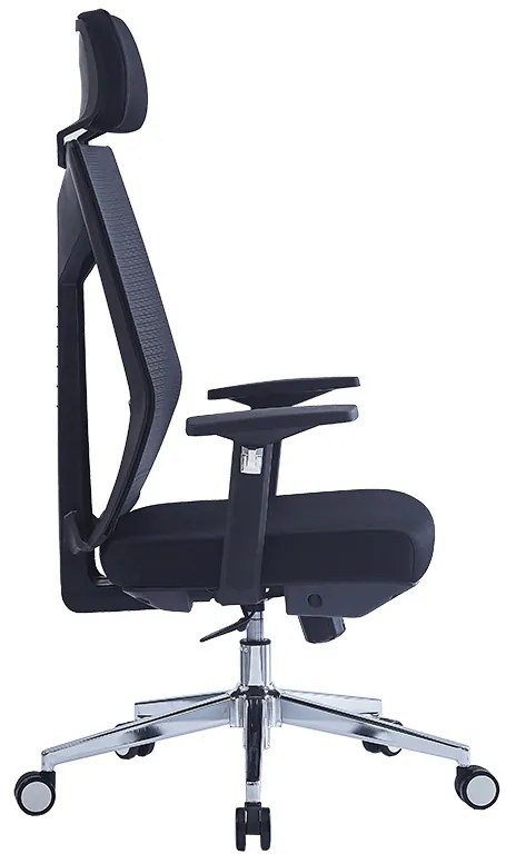 Καρέκλα γραφείου διευθυντή Commend pakoworld ύφασμα mesh μαύρο