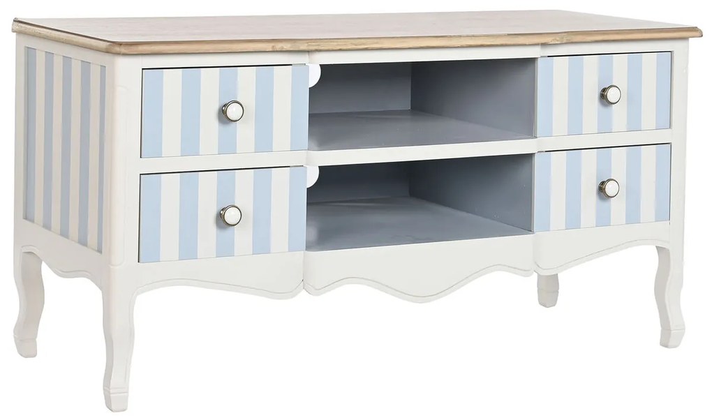 Τηλεόραση DKD Home Decor Λευκό Sky μπλε (120 x 48 x 60 cm)