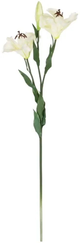 Τεχνητό Λουλούδι Lily 21310 90cm White-Green GloboStar Ύφασμα