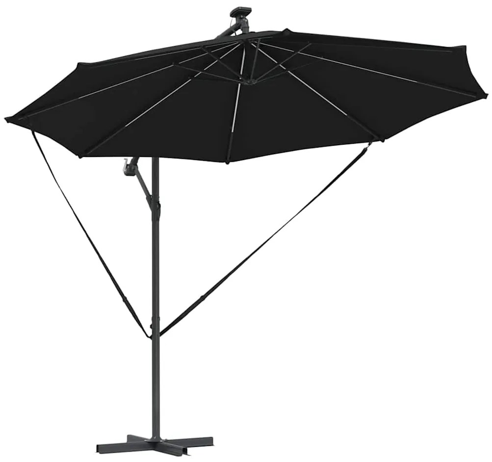 vidaXL Ομπρέλα Cantilever Banana Μαύρο 294 x 294 x 248 cm