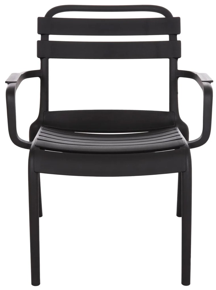 Καρέκλα - Πολυθρόνα KORVER C6333.02 Πολυπροπυλένιο Μαύρο 63,5x65x76Υ εκ. 63.5x65x76 εκ.
