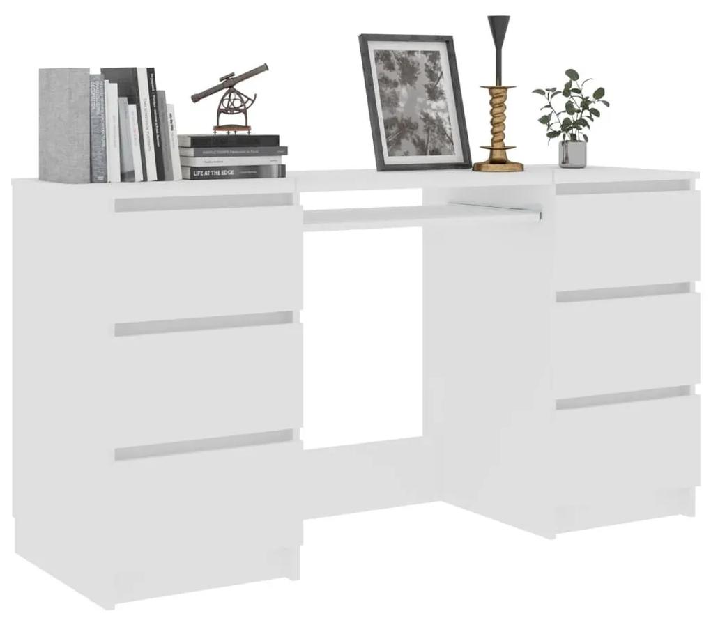 Γραφείο Λευκό 140 x 50 x 77 εκ. από Μοριοσανίδα - Λευκό