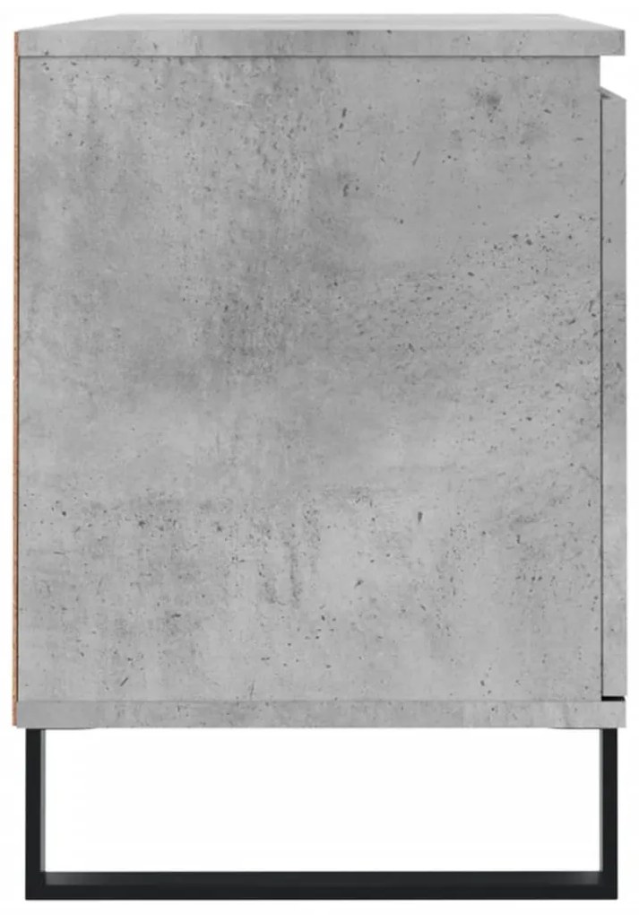 vidaXL Έπιπλο Τηλεόρασης Γκρι Σκυροδ. 104 x 35 x 50 εκ. Επεξεργ. Ξύλο