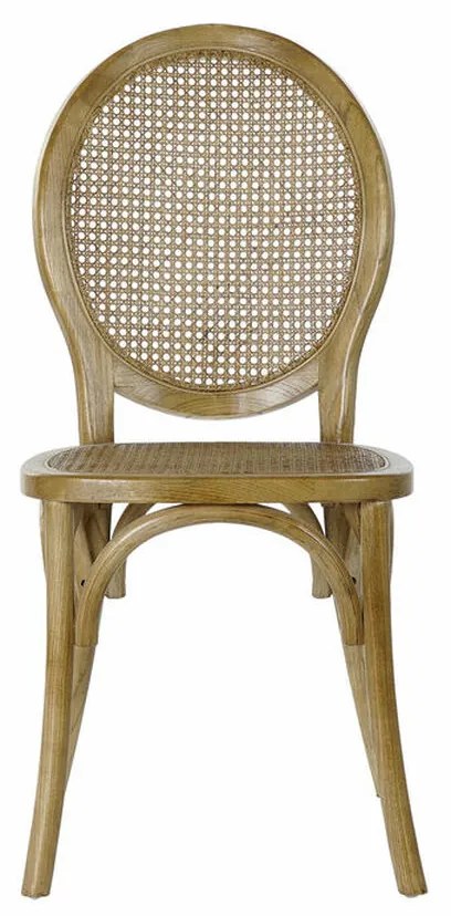 Καρέκλα Τραπεζαρίας DKD Home Decor Ανοιχτό καφέ ρατάν ξύλο φτελιάς 45 x 42 x 92 cm