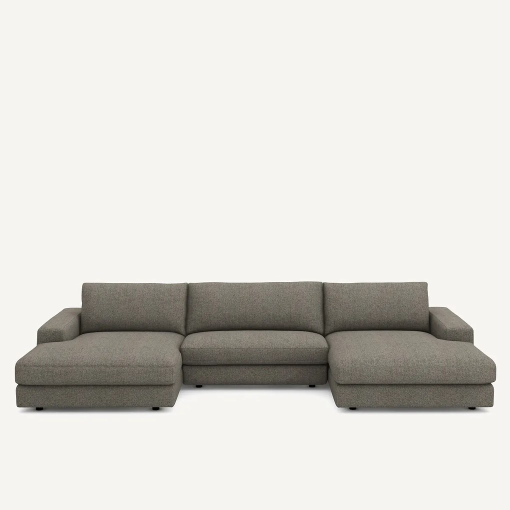 Καναπές 5 θέσεων με ύφασμα τουίντ, Skander