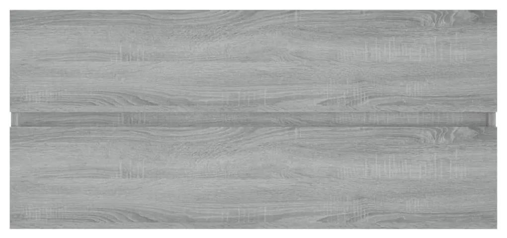 Ντουλάπι Νιπτήρα Γκρι Sonoma 100x38,5x45 εκ. Επεξεργασμένο Ξύλο - Γκρι