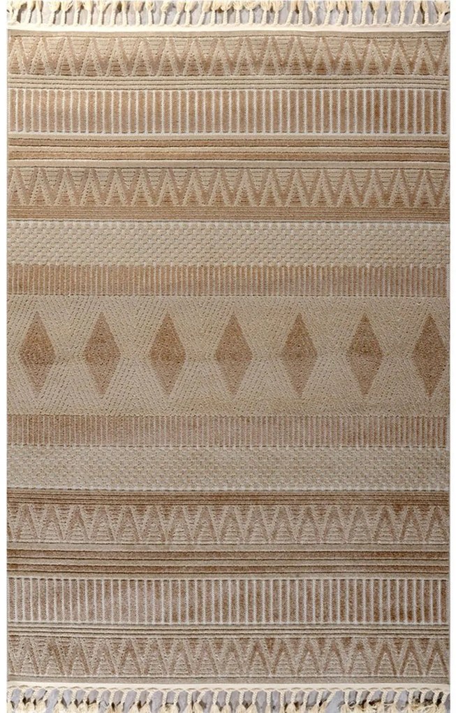 Χαλί Tenerife 68308-971 Beige-Gold Frise Merinos 160X230cm