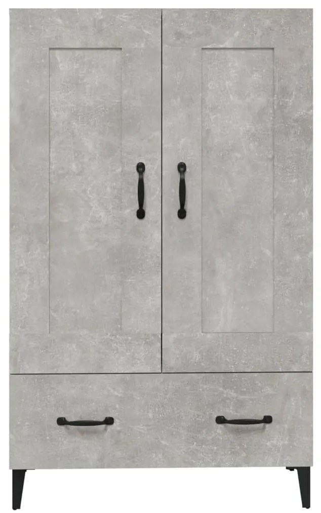 vidaXL Ντουλάπι Γκρι Σκυροδέματος 70x31x115 εκ. από Επεξεργασμένο Ξύλο