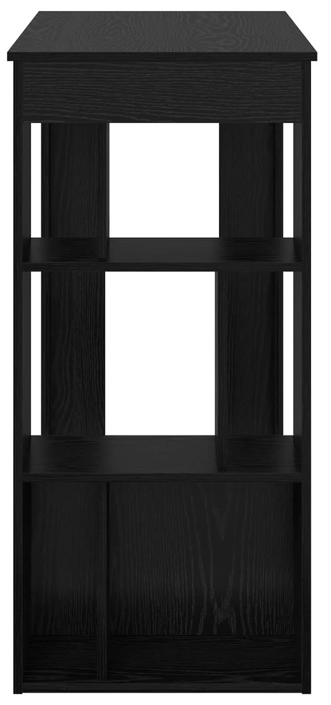 vidaXL Τραπέζι μπαρ Μαύρη Οξυά 102 x 50 x 103,5 εκ. Επεξεργασμένο ξύλο