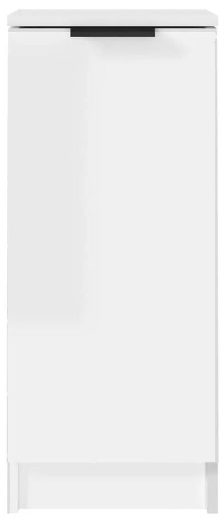 Ντουλάπια 2 τεμ. Γυαλ. Λευκό 30x30x70 εκ. Επεξεργασμένο Ξύλο - Λευκό