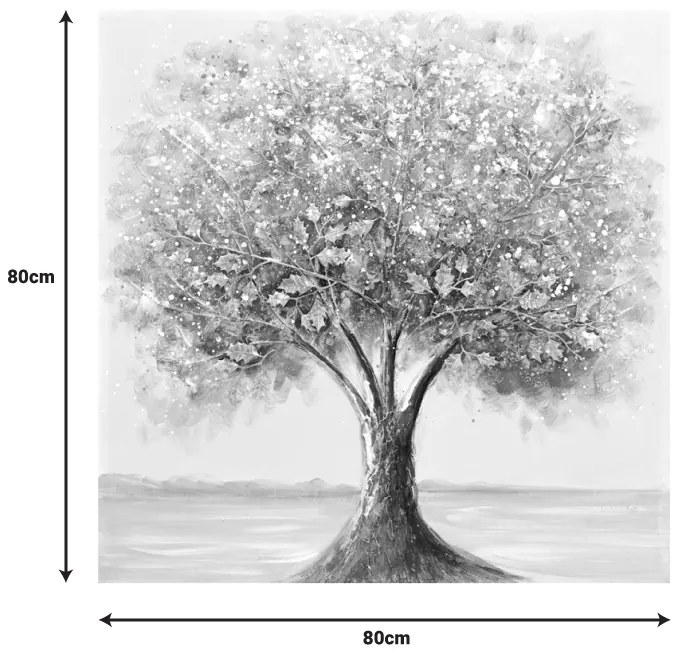 Πίνακας σε καμβά Nator II Inart 80x3x80εκ