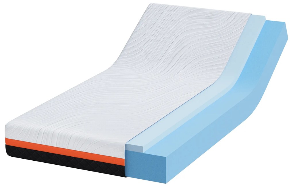vidaXL Στρώματα Λευκό, Γκρι 90 x 190 cm