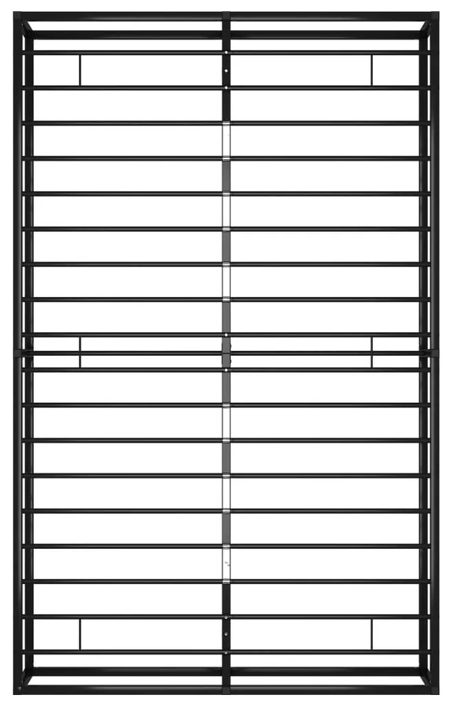 vidaXL Πλαίσιο Κρεβατιού Μαύρο 120 x 200 εκ. Μεταλλικό