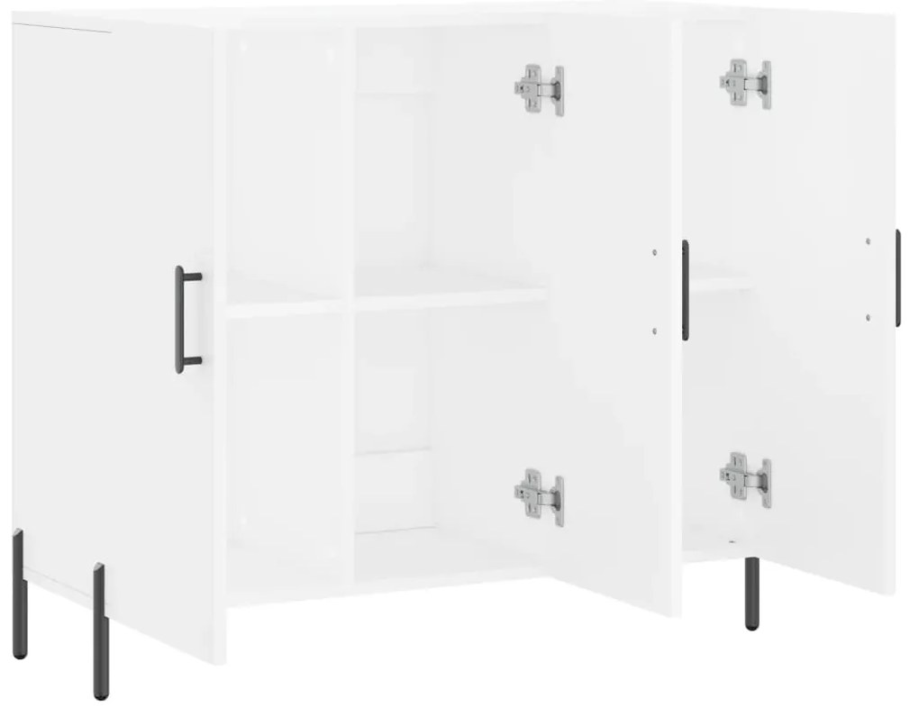 vidaXL Μπουφές Λευκός 90 x 34 x 80 εκ. από Επεξεργασμένο Ξύλο