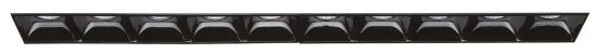 Χωνευτό Γραμμικό Φωτιστικό LED 20W Μαύρο 2700K Trimless Lika 341774 Ideal Lux 341774