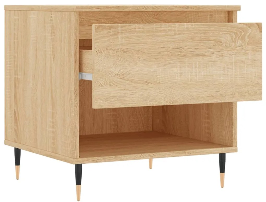 vidaXL Τραπέζια Σαλονιού 2 τεμ. Sonoma Δρυς 50x46x50 εκ. Επεξεργ. Ξύλο
