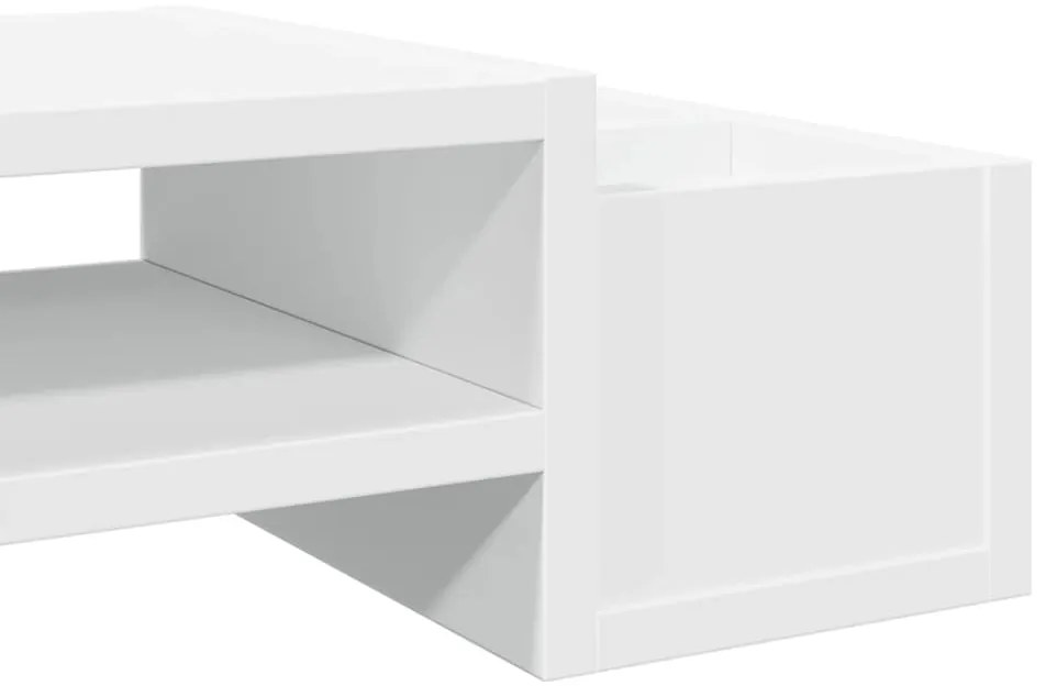 vidaXL Βάση Οθόνης με Αποθ. Λευκή 100x27x15 εκ. από Επεξεργ. Ξύλο