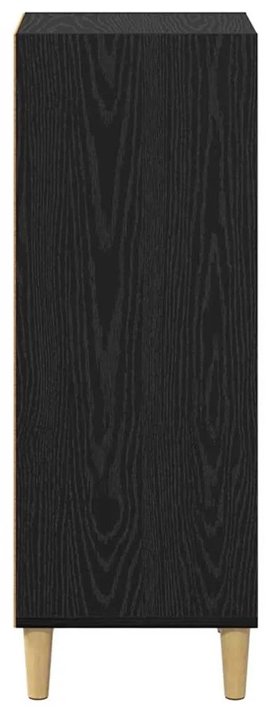 vidaXL Πλαϊνό γραφείο Μαύρη δρυς 32.5 x 34.5 x 90 εκ