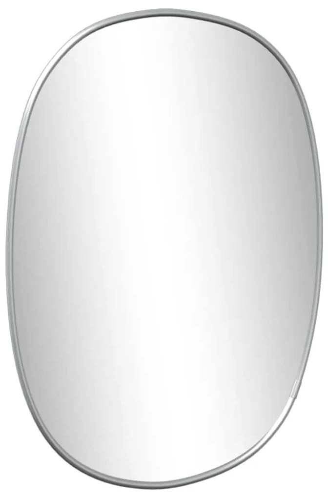 vidaXL Καθρέφτης Τοίχου Ασημί 40x30 εκ.