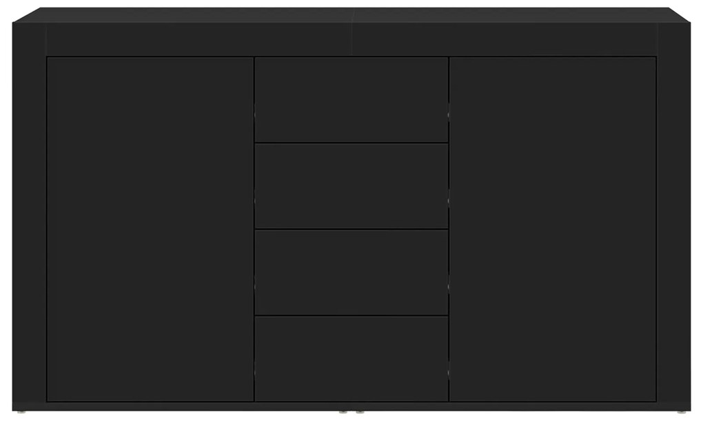 vidaXL Πλαϊνό γραφείο Μαύρο 120 x 36 x 69 εκ Επεξεργασμένο ξύλο