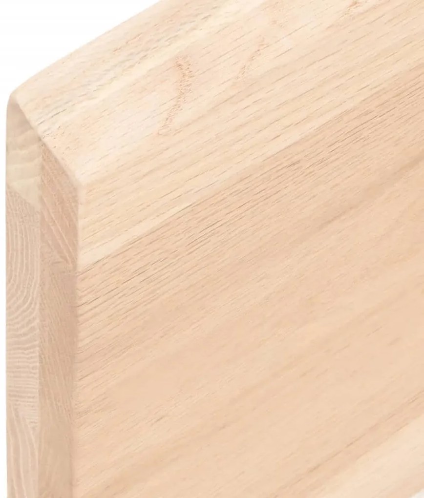 vidaXL Επιφάνεια Τραπεζιού 60x50x(2-4) εκ Ακατέργαστο Μασίφ Ξύλο Δρυός