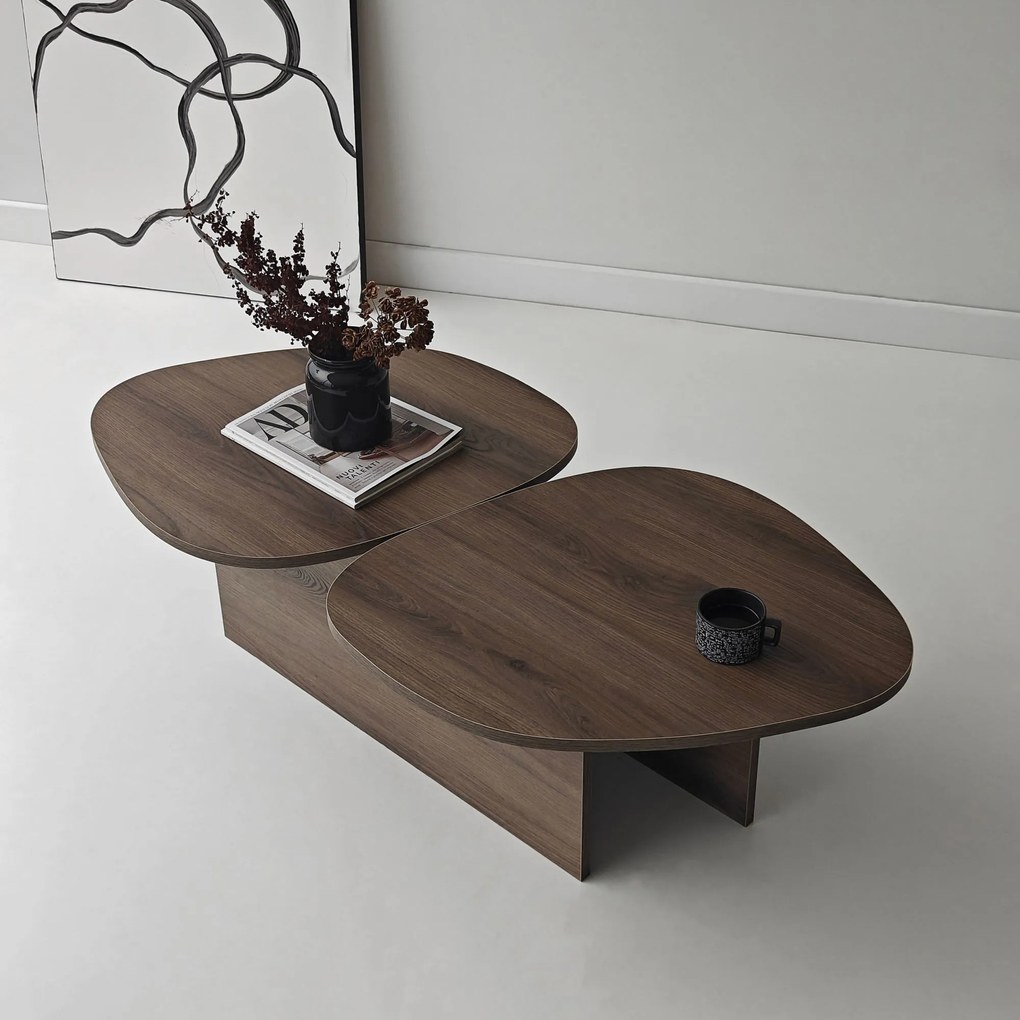 Coffee Table Stones - Walnut Walnut