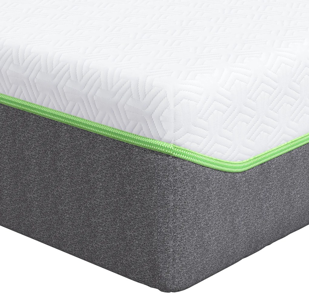 vidaXL Στρώμα Λευκό, Γκρι 70 x 200 cm Pěna