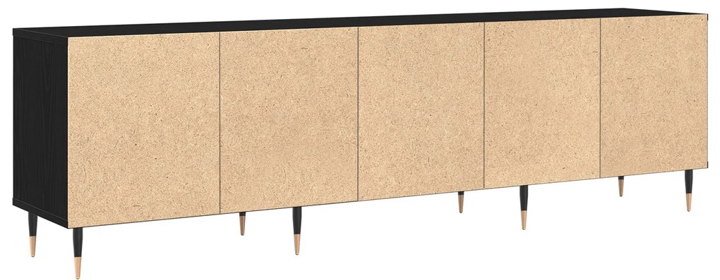 vidaXL Ντουλάπι τηλεόρασης Μαύρη Δρυς 150x30x44.5 εκ. Επεξεργασμένο Ξύλο