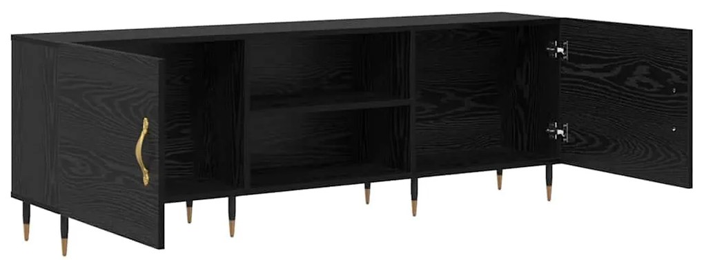 vidaXL Ντουλάπι TV Μαύρη δρυς 150 x 30 x 50 cm Επεξεργασμένο ξύλο