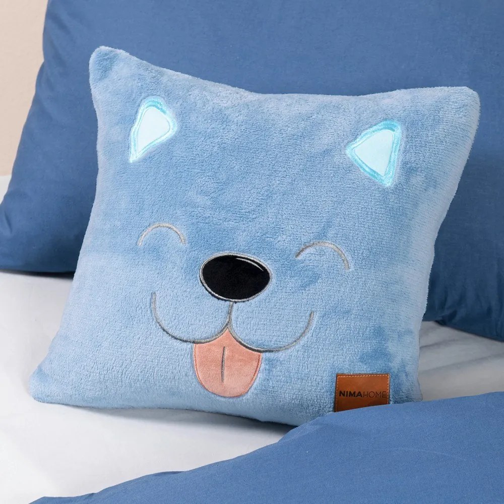Μαξιλαροθήκη Διακοσμητική Παιδική Tony Blue Nima 40Χ40 Πολυέστερ
